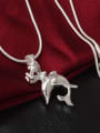thumb Fashion Little Dolphin Pendant Copper Necklace 2