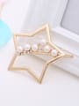 thumb Fashion Freshwater Pearls Hollow Star Alloy Hairpin 1