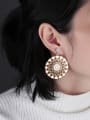 thumb Stainless Steel With Rose Gold Plated Exaggerated Peacock screen Stud Earrings 1