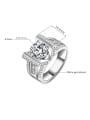 thumb Fashion Cubic White AAA Zirconias Copper Ring 3