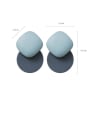 thumb Alloy With Platinum Plated Simplistic Geometric Stud Earrings 1
