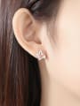 thumb Copper inlay AAA zircon triangles starry stud earrings 1