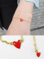 thumb 925 Sterling Silver With 18k Gold Plated Cute Heart Bracelets 1