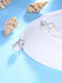 thumb Women Temperament Geometric Shaped Artificial Pearl Earrings 1