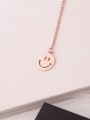 thumb Lovely Smiling Face Pendant Clavicle Necklace 1