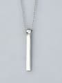 thumb 925 Silver Stick-shaped Necklace 0