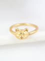 thumb Delicate 18K Gold Plated Cat Shaped Ring 0