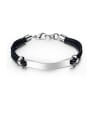 thumb Stainless Steel With Platinum Plated Punk Geometric Bracelets 0