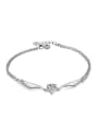 thumb Simple Heart shaped Rhinestones Women Anklet 0