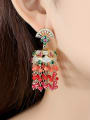 thumb Copper With Gold Plated Bohemia Tassel Drop Earrings 1