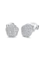 thumb Tiny Shiny Zirconias-covered Star 925 Silver Stud Earrings 0