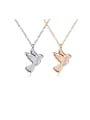 thumb Titanium With Rose Gold Plated Simplistic Insect Little Bird Necklaces 0