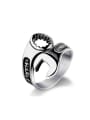 thumb Titanium Personalized Rolled Wrench Statement Ring 0