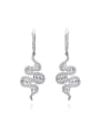 thumb Fashion Water Wave  Cubic Zirconias 925 Silver Earrings 0