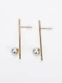 thumb Trendy Geometric Shaped Freshwater Pearl Earrings 0