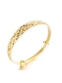 thumb 18K Gold Plated Simple Adjustable Women Bangle 0