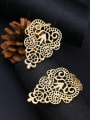thumb Alloy Gold Plated Hollow Flower-Shaped drop earring 1