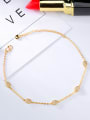 thumb Simple Cubic Zircon Gold Plated Anklet 2