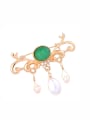 thumb Generous Artificial Pearls Alloy Brooch 1