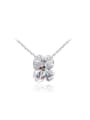 thumb Elegant Flower Petal Shaped Austria Crystal Necklace 0