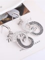 thumb Alloy White Gold Plated Fashion Rhinestone Two Pieces Jewelry Set 2