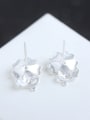 thumb Creative Fashion Flower Two Colors Plated Stud Earrings 1