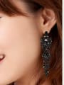 thumb Stainless Steel With Inserted drill  Vintage Water Drop Earrings 1