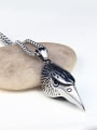 thumb Stainless Steel With Antique Silver Plated Fashion Animal eagle Necklaces 2