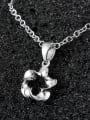 thumb Simple 925 Sterling Silver Twisted Flower Pendant 1