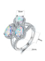 thumb Fashion Water Drop shaped Opal Stones Ring 3