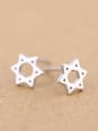 thumb Hollow Six-pointed Star stud Earring 2