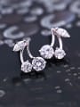 thumb Fashion Little Cherry Zircon Stud Earrings 2