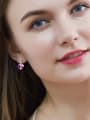 thumb austrian Crystals Heart-shaped drop earring 1