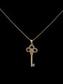 thumb Flower Key Copper Necklace 0