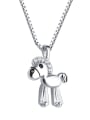thumb 925 Sterling Silver With Cubic Zirconia Cute Animal Trojan Necklaces 0