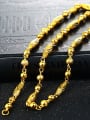 thumb Copper Alloy 24K Gold Plated Ethnic style Geometry Necklace 1