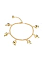 thumb Fashion Little Dolphins Gold Plated Anklet 0
