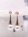 thumb 2018 Alloy Rose Gold Plated Fashion Artificial Pearl Two Pieces Jewelry Set 2