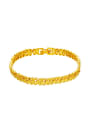 thumb Copper Alloy 24K Gold Plated Ethnic style Stamp Women Bracelet 0
