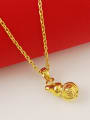 thumb Creative 24K Gold Plated Gourd Shaped Necklace 2