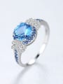thumb Sterling Silver Sapphire free size Ring 0