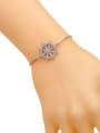 thumb Copper With  Cubic Zirconia  Personality Rudder adjustable  Bracelets 1