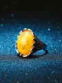 thumb Retro style Oval Stone Crystals Alloy Ring 3