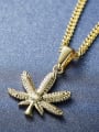 thumb Personalized Maple Leaf Gold Plated Necklace 2