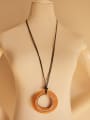 thumb Ethnic Style Wooden Round Necklace 1