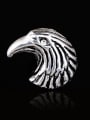 thumb Stainless Steel With Antique Silver Plated Trendy Animal eagle Stud Earrings 1
