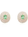 thumb Fashion Shiny austrian Crystals-covered Alloy Stud Earrings 2
