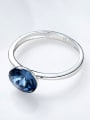 thumb Fashion Round austrian Crystal Silver Ring 2