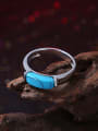 thumb Simple Turquoise Stone Women Ring 2