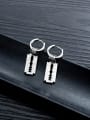 thumb 316L Surgical Steel With Platinum Plated Personality Geometric Clip On Earrings 2